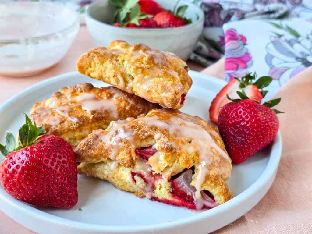 Fresh Strawberry Scones