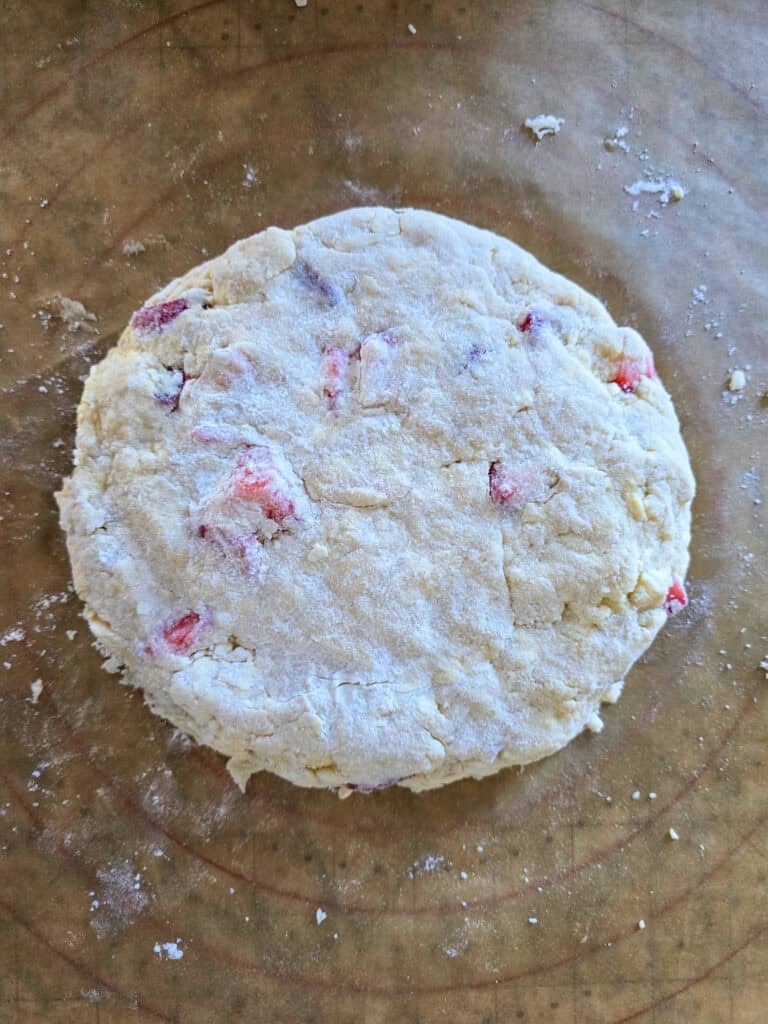 Fresh Strawberry Scones Preparation 1