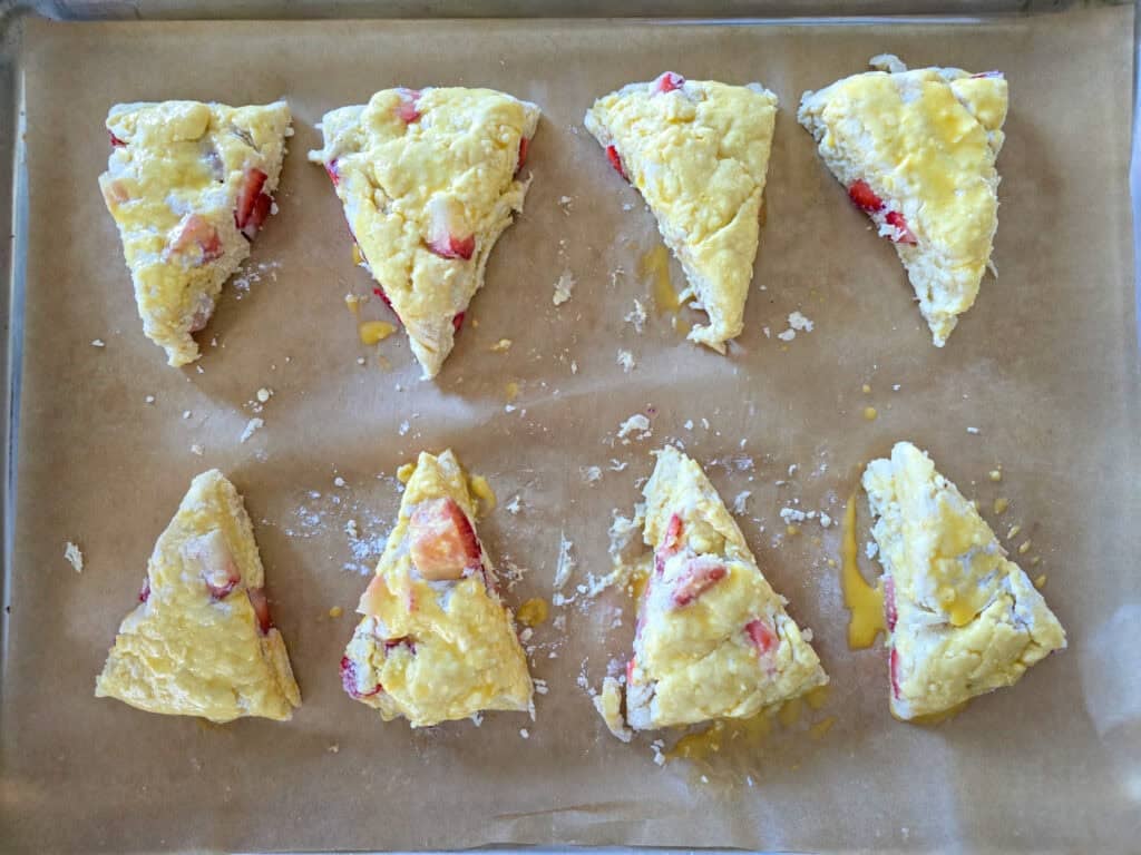 Fresh Strawberry Scones Preparation 2