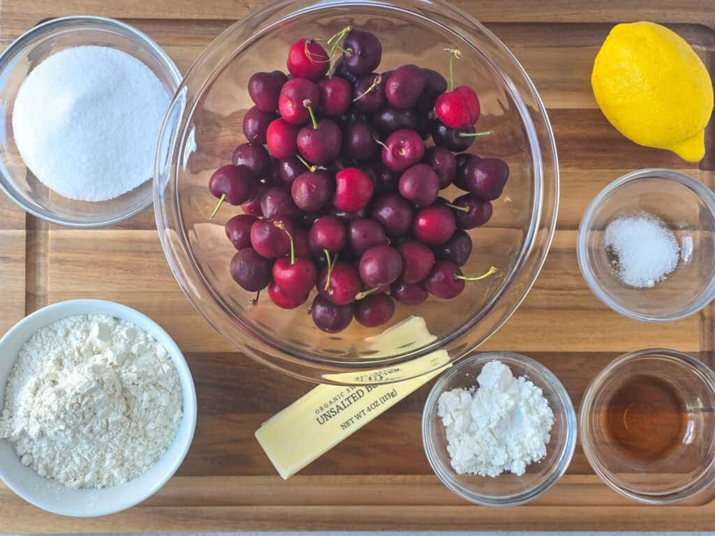 Cherry Cobbler with Biscuit Topping Ingredients