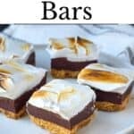 Fudgy Smores Bars Pinterest Image