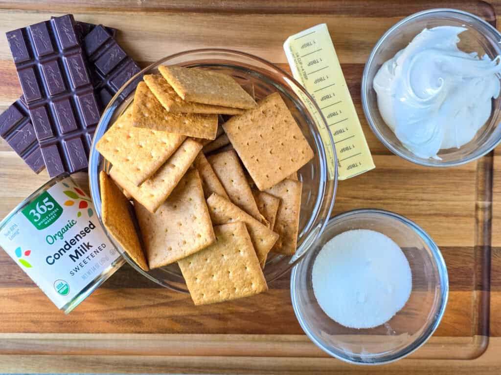 Fudgy Smores Bars Ingredients