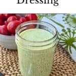 Green Goddess Dressing Pinterest Image