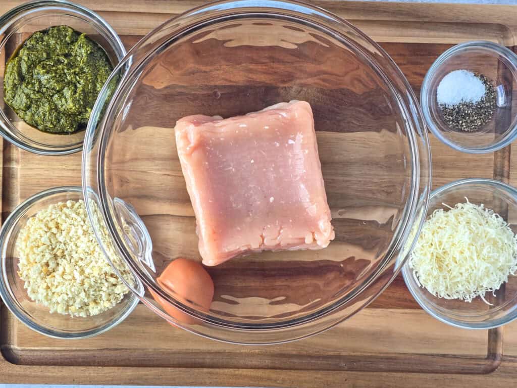 Pesto Chicken Meatballs ingredients