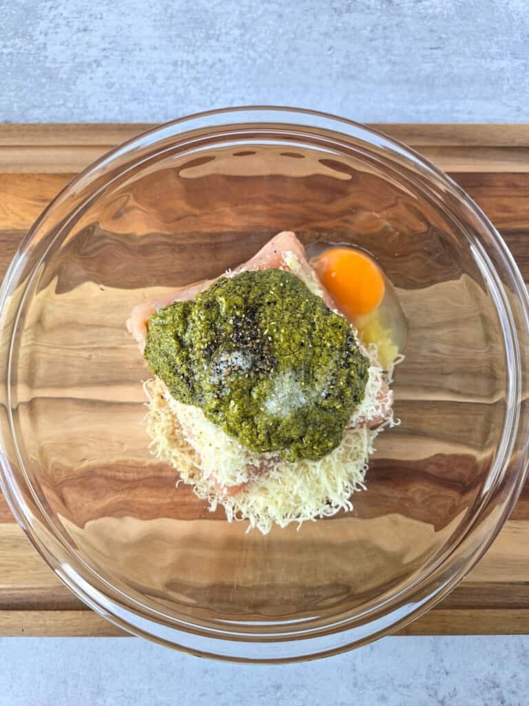 Pesto Chicken Meatballs