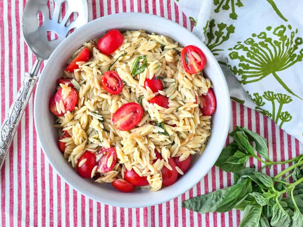 Tomato Basil Orzo