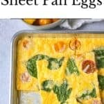 Sheet Pan Eggs Pinterest Image