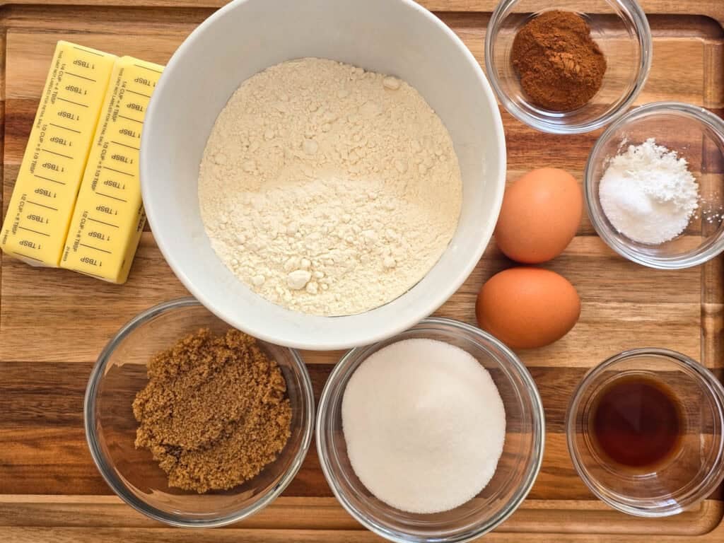 Snickerdoodle Cookie Bars Ingredients
