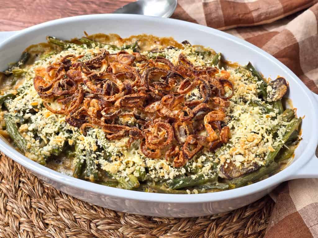 Green Bean Casserole with Crispy Shallots