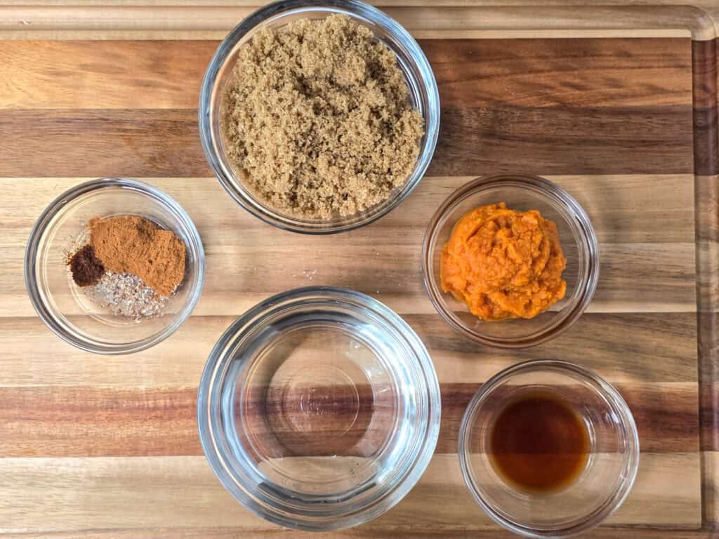 Pumpkin Spice Simple Syrup Ingredients