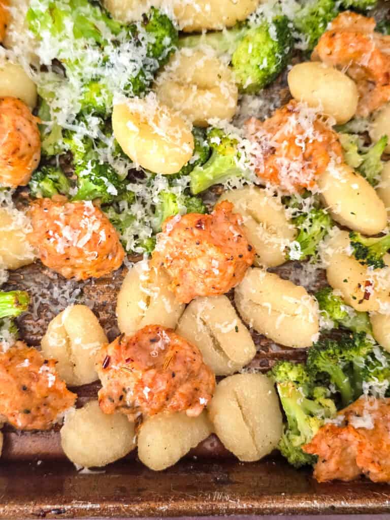 Sheet Pan Gnocchi with Sausage and Broccoli