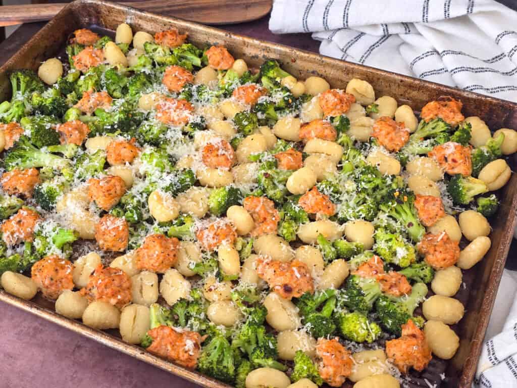 Sheet Pan Gnocchi with Sausage and Broccoli