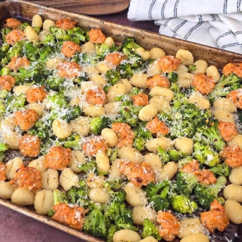 Sheet Pan Gnocchi with Sausage and Broccoli