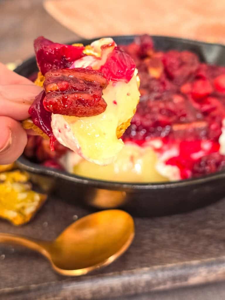 Baked Brie with Cranberries and Pecans