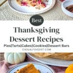 Best Thanksgiving Dessert Recipes Pinterest Image