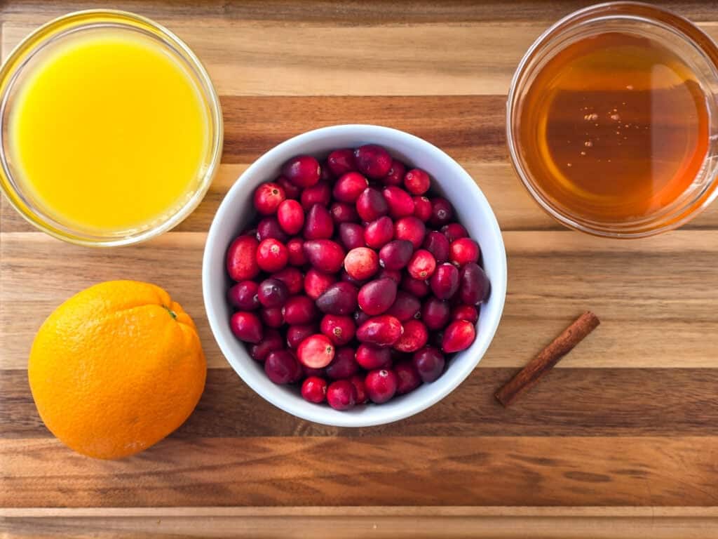 Cranberry Orange Sauce Ingredients