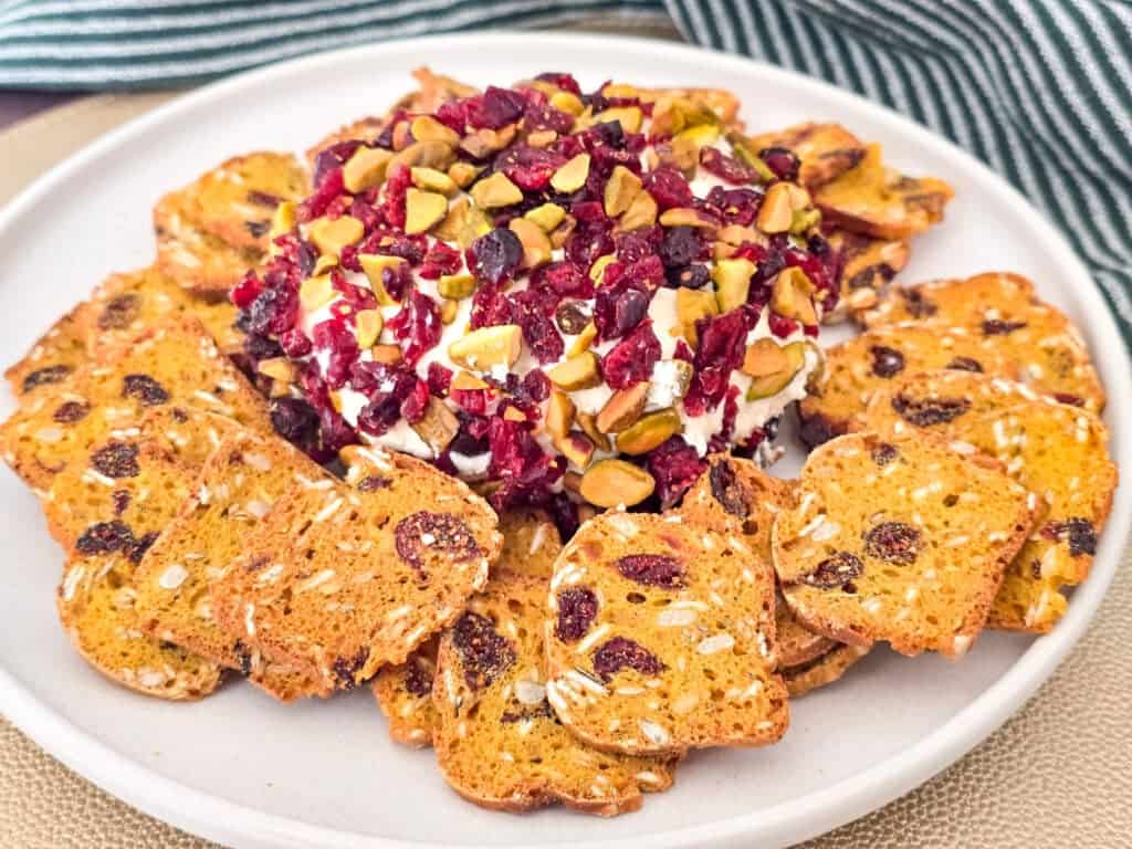 Cranberry Pistachio Cheese Ball