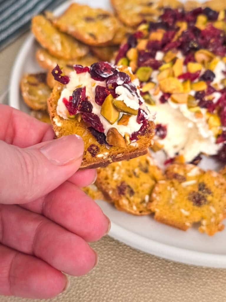 Cranberry Pistachio Cheese Ball